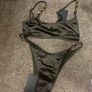 Bandeau top and matching bottom